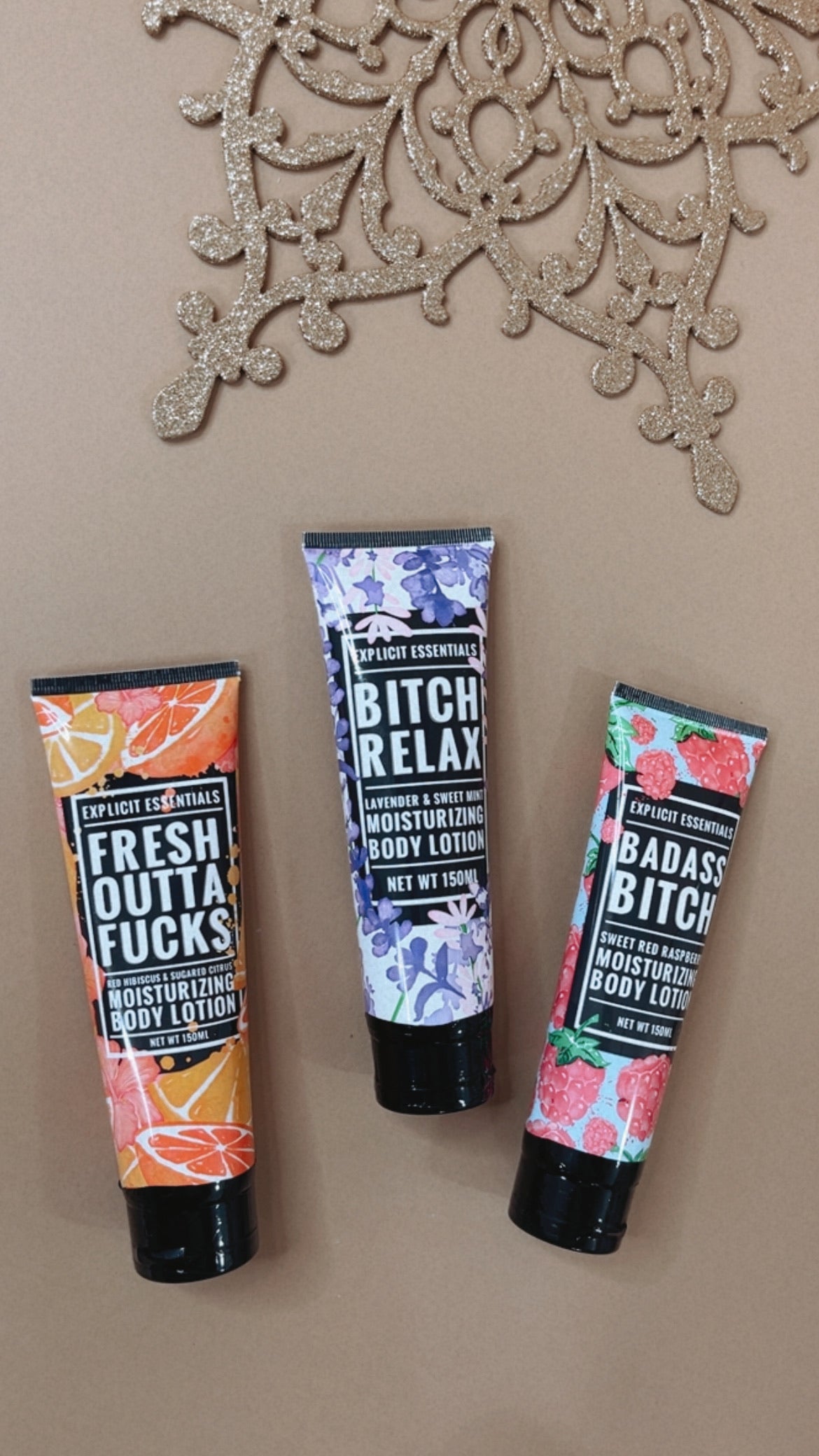 Explicit Essentials Body Lotion Fresh Outta Fucks - Hibiscus & Sugared Citrus