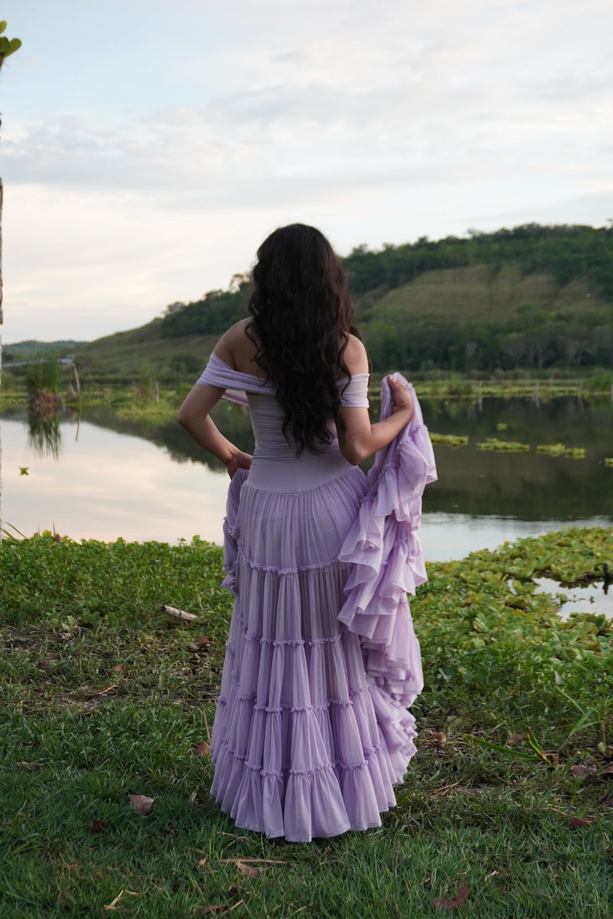 Off the Shoulder Tiered Gown by TransformationsbyTracy - Pattern Only