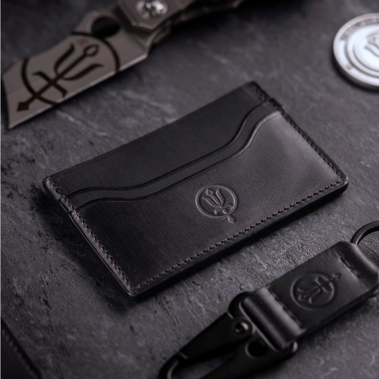 LEATHER TRIGGER KEYRING