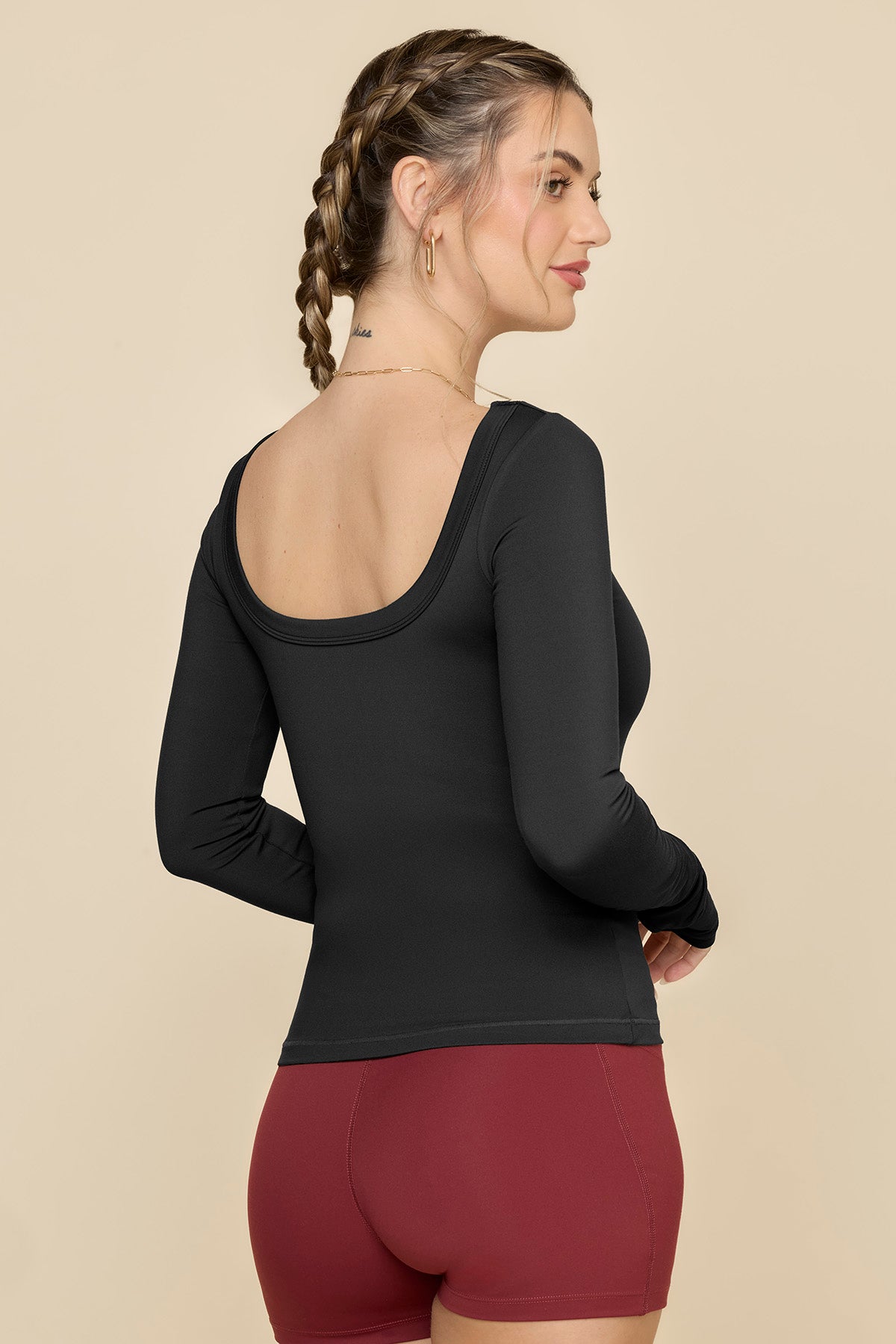 Your Favorite Reversible Long Sleeve Top - Black