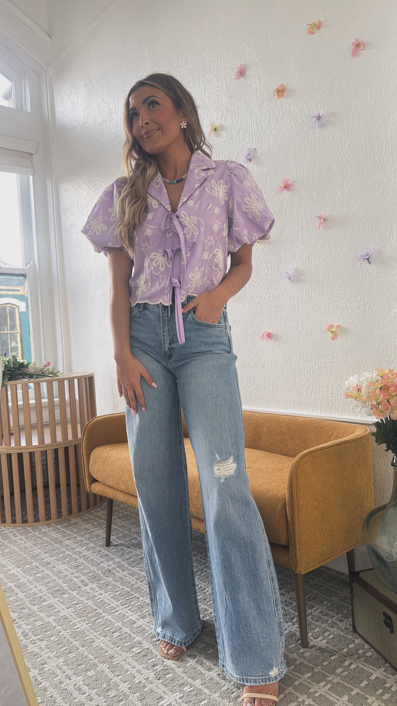 Knix High Rise Wide Leg Jean, VERVET