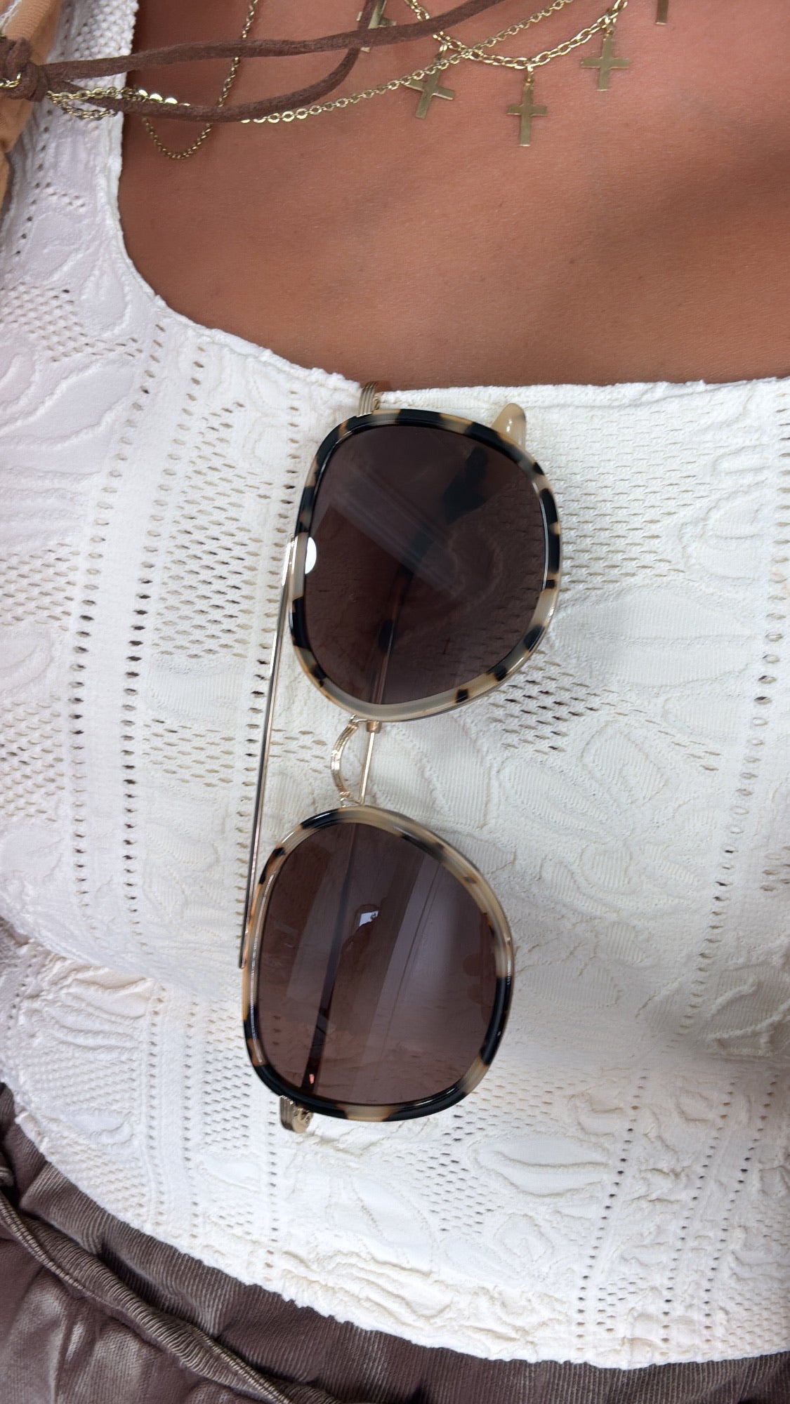 FREYRS Weston Sunglasses WHS - Milky Tortoise/ Brown