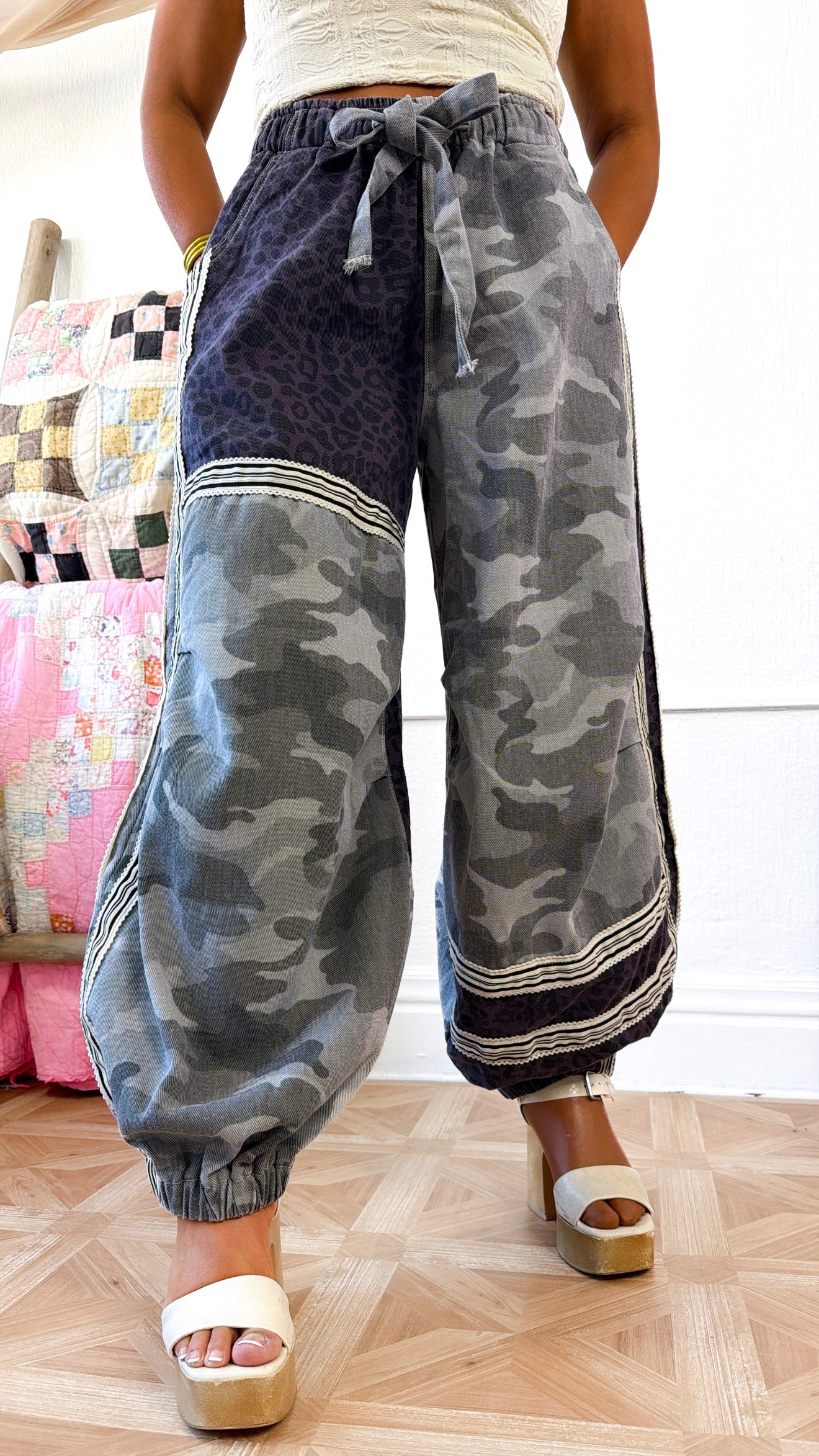 ECB Exclusive: Street Safari Joggers, Grey Camo