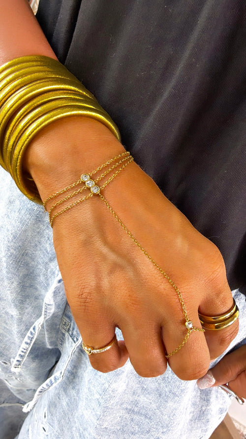 Bentley Hand Chain, Gold