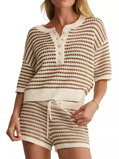 Z SUPPLY Kylo Striped Polo Sweater