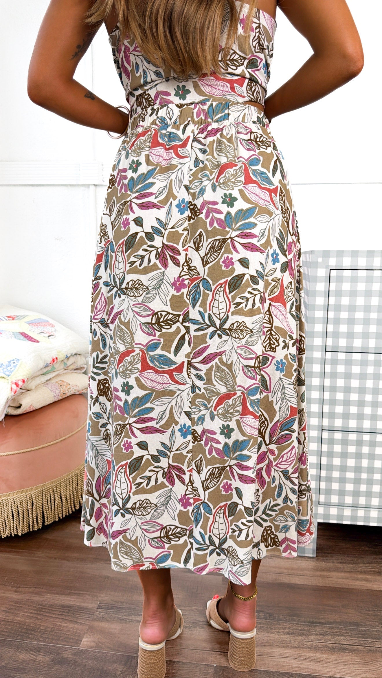 On The Coast Two Piece Set, Ecru Multi