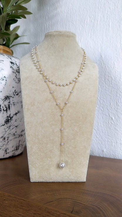 Little Luxuries Gold Pearl Necklace