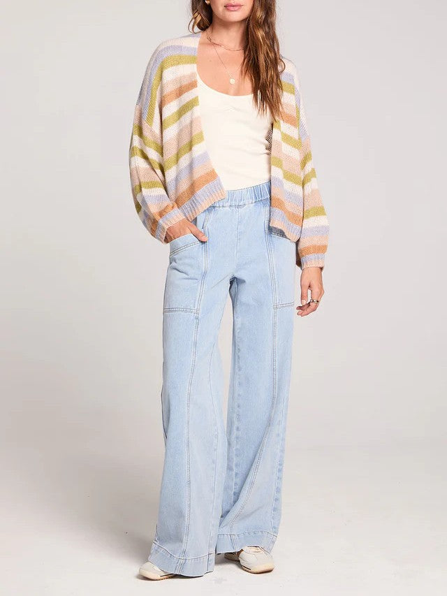 SALTWATER LUXE Aden Striped Cardigan