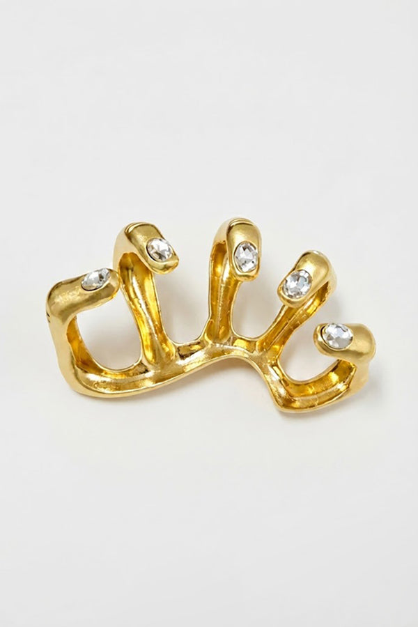 Rhinestone-studded Handheld Stress-relief Ring