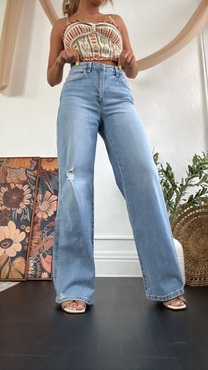 Knix High Rise Wide Leg Jean, VERVET