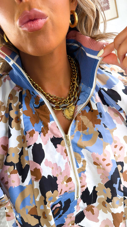 Floral Print Blouse, Retro Floral