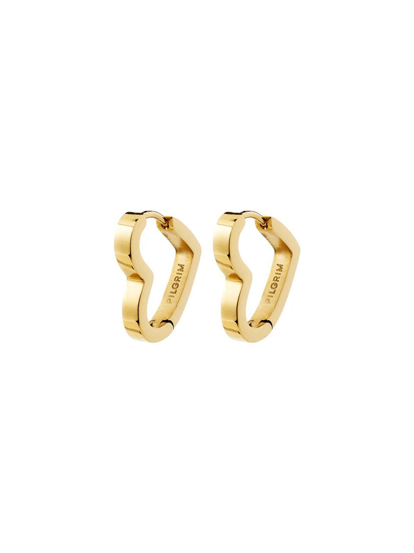 PILGRIM Ivarin Heart Hoop Earring