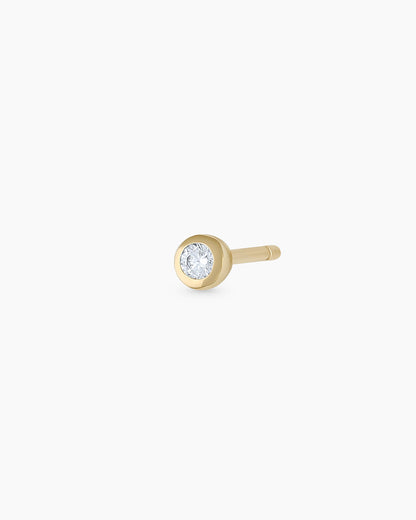 14K Classic Diamond Single Stud