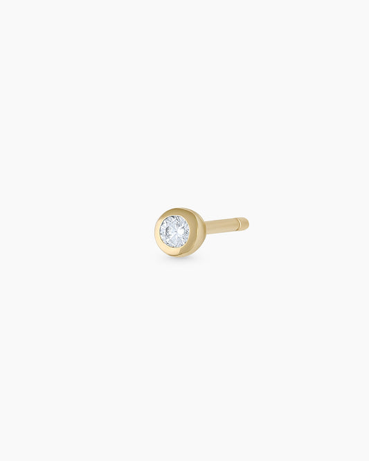 14K Classic Diamond Single Stud