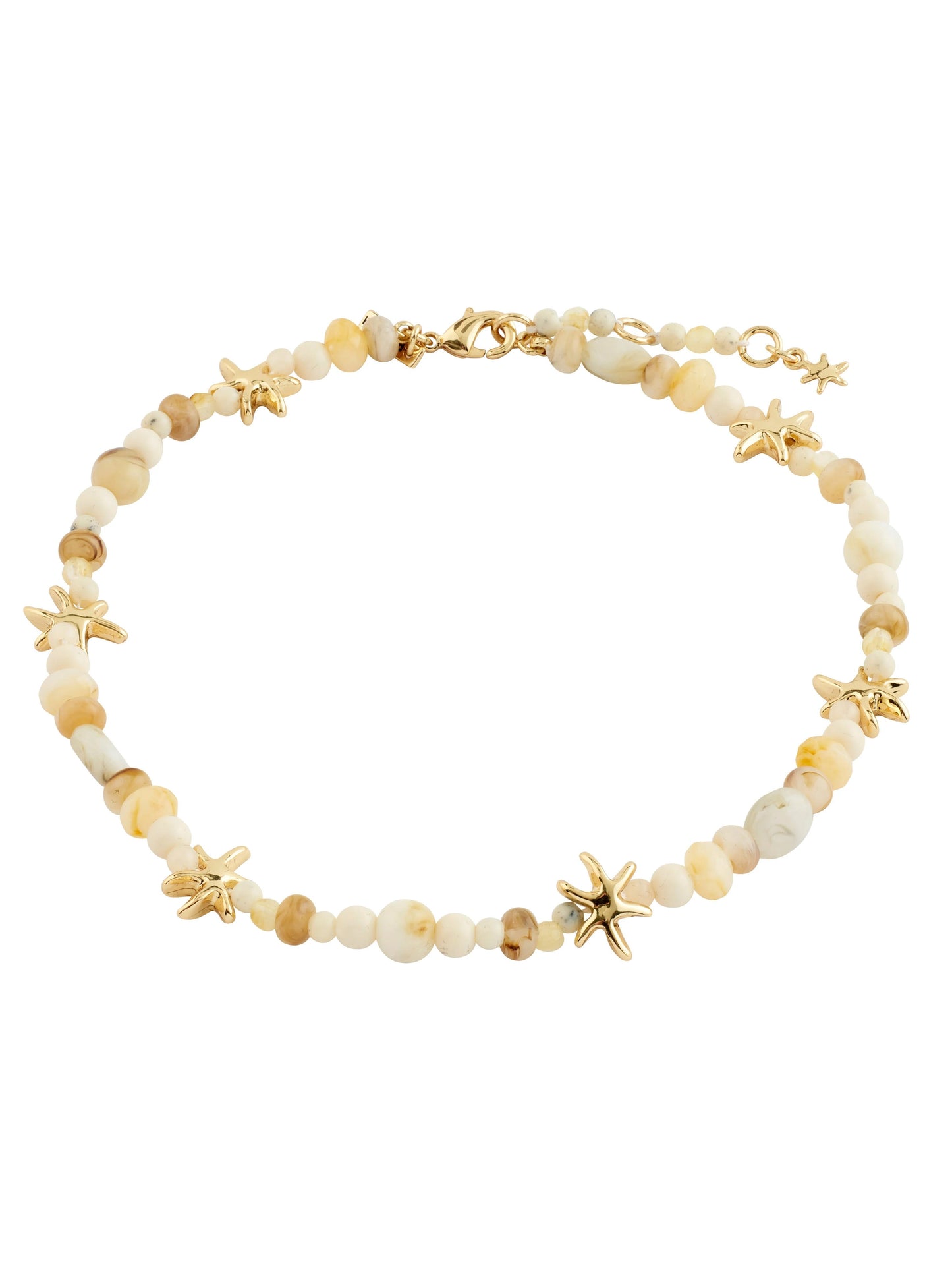 PILGRIM Prism Beaded Ankle Chain