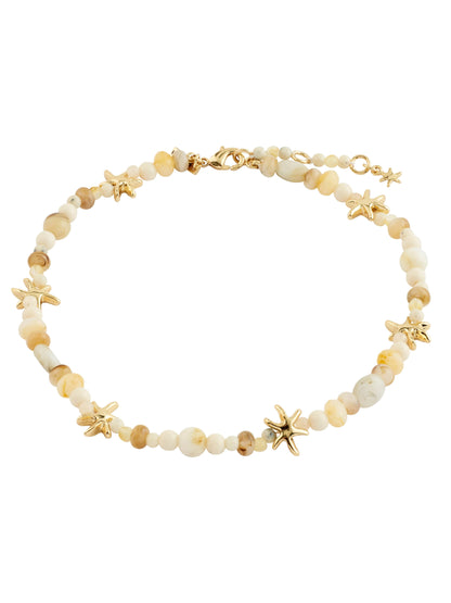 PILGRIM Prism Beaded Ankle Chain
