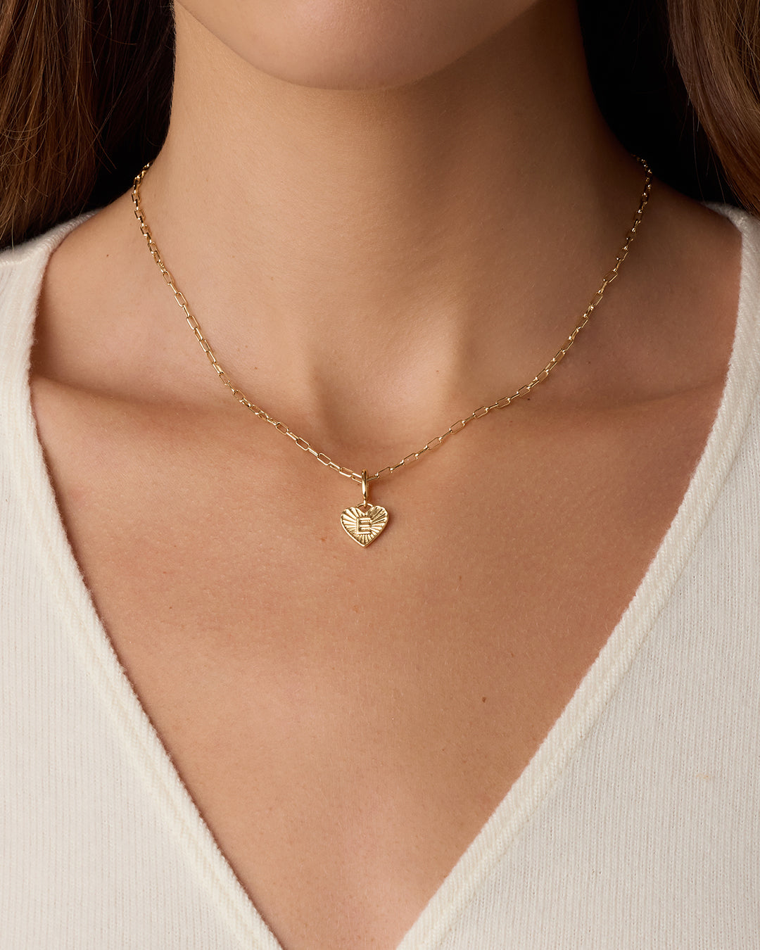 Vintage Heart Alphabet Parker Charm
