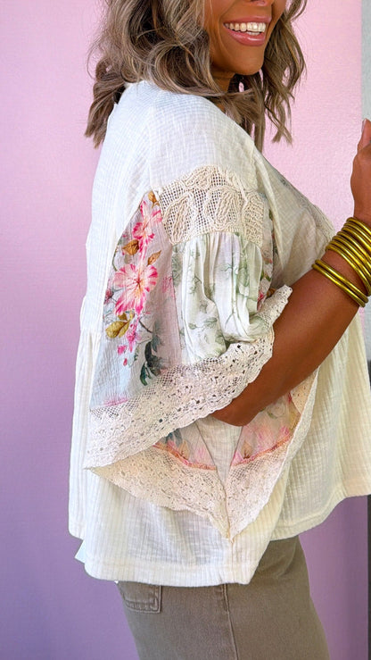 Picnic Day Blouse, Natural