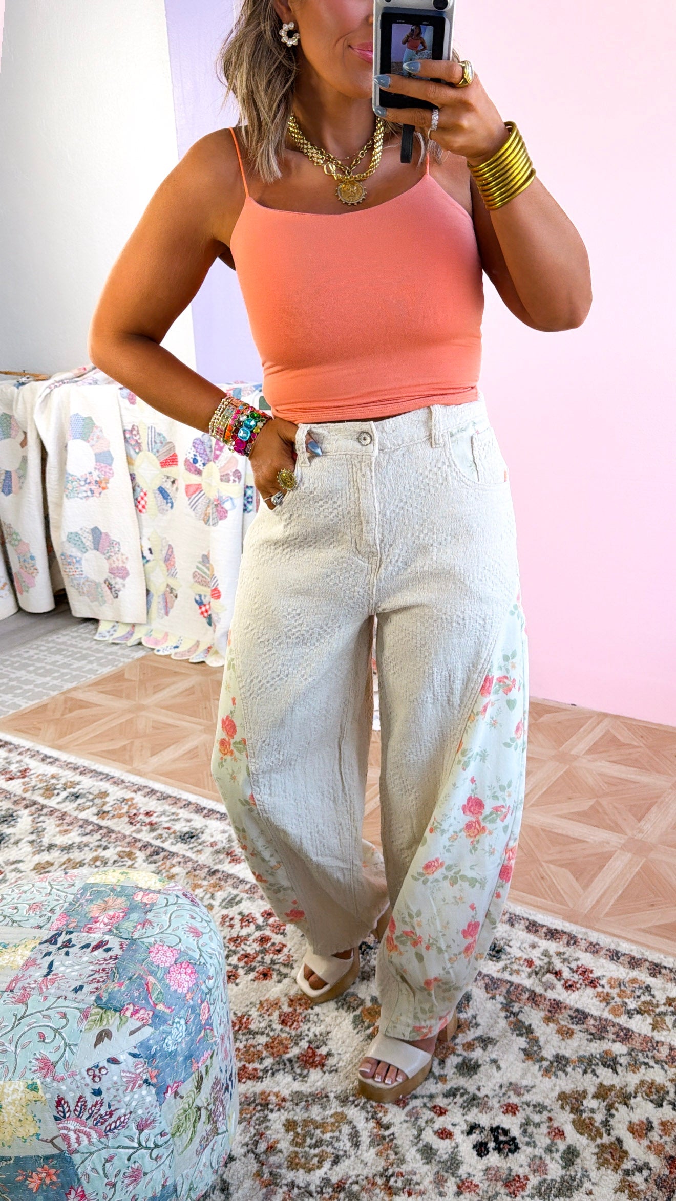 Everyday Essential Spaghetti Strap Cami, Orange Smoothie