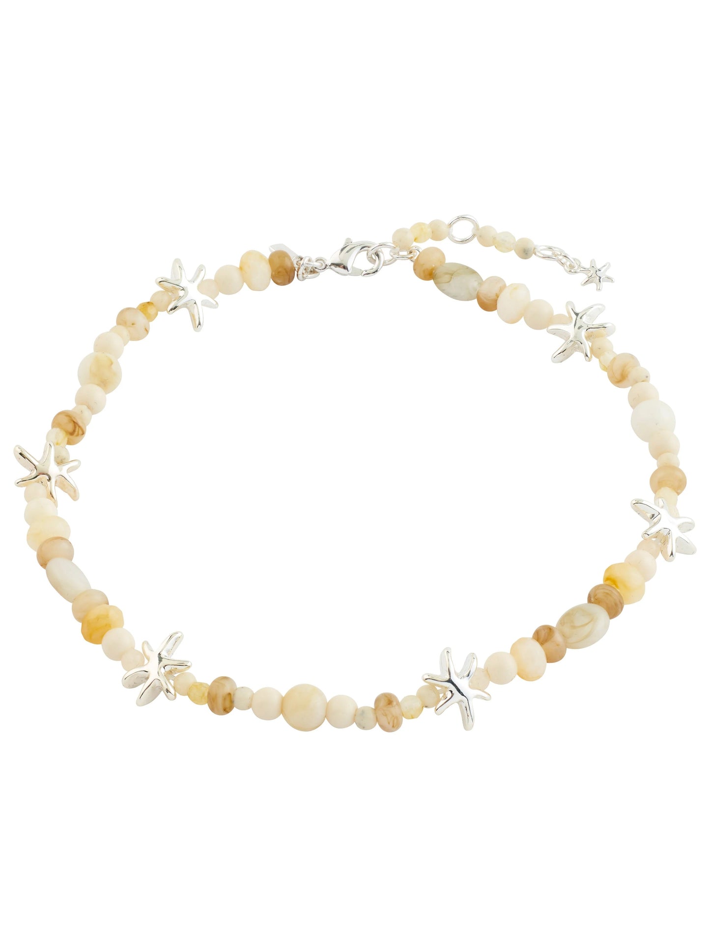 PILGRIM Prism Beaded Ankle Chain