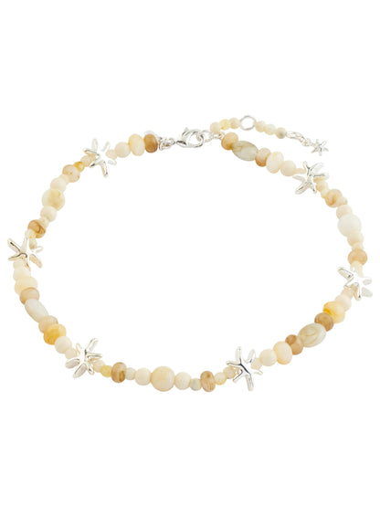 PILGRIM Prism Beaded Ankle Chain