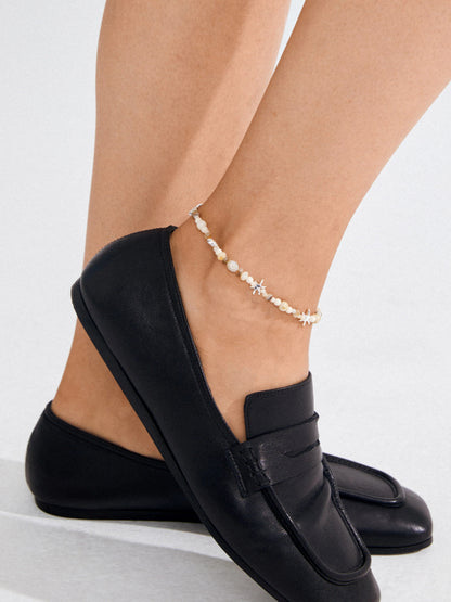 PILGRIM Prism Beaded Ankle Chain
