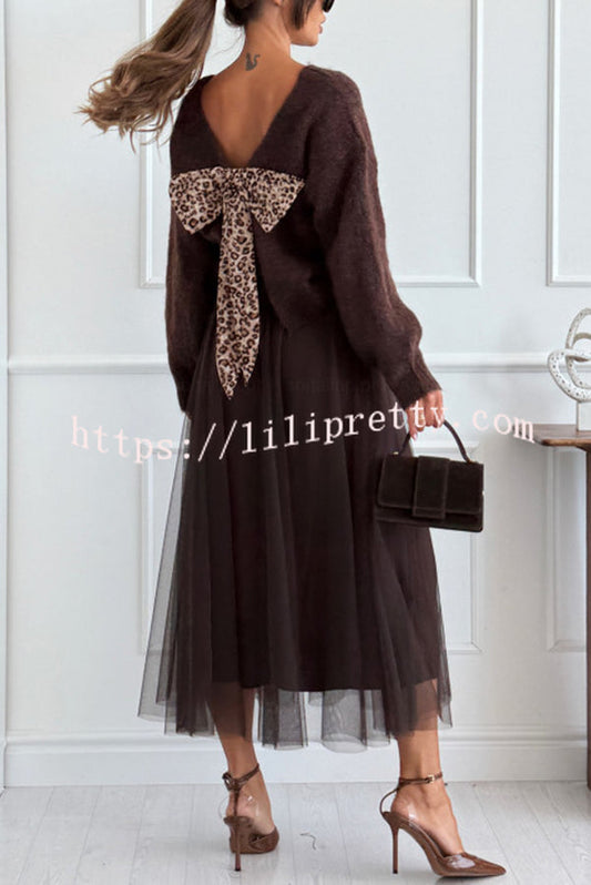 Gisella Tulle High-rise Elastic Waist Layered Flowy Midi Skirt