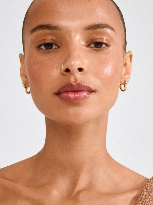 PILGRIM Ivarin Heart Hoop Earring