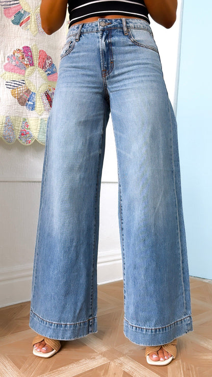 Logan Straight Leg Jeans, Medium Wash