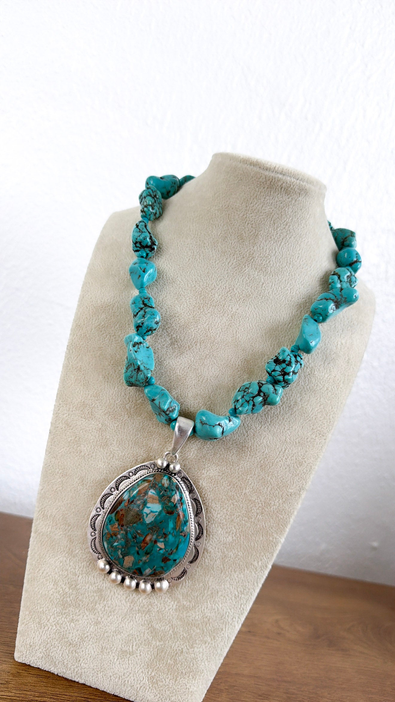 Gemstone Necklace, Turquoise