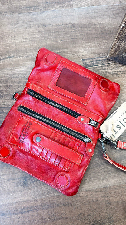 BedStu Cadence Crossbody, Red Rustic