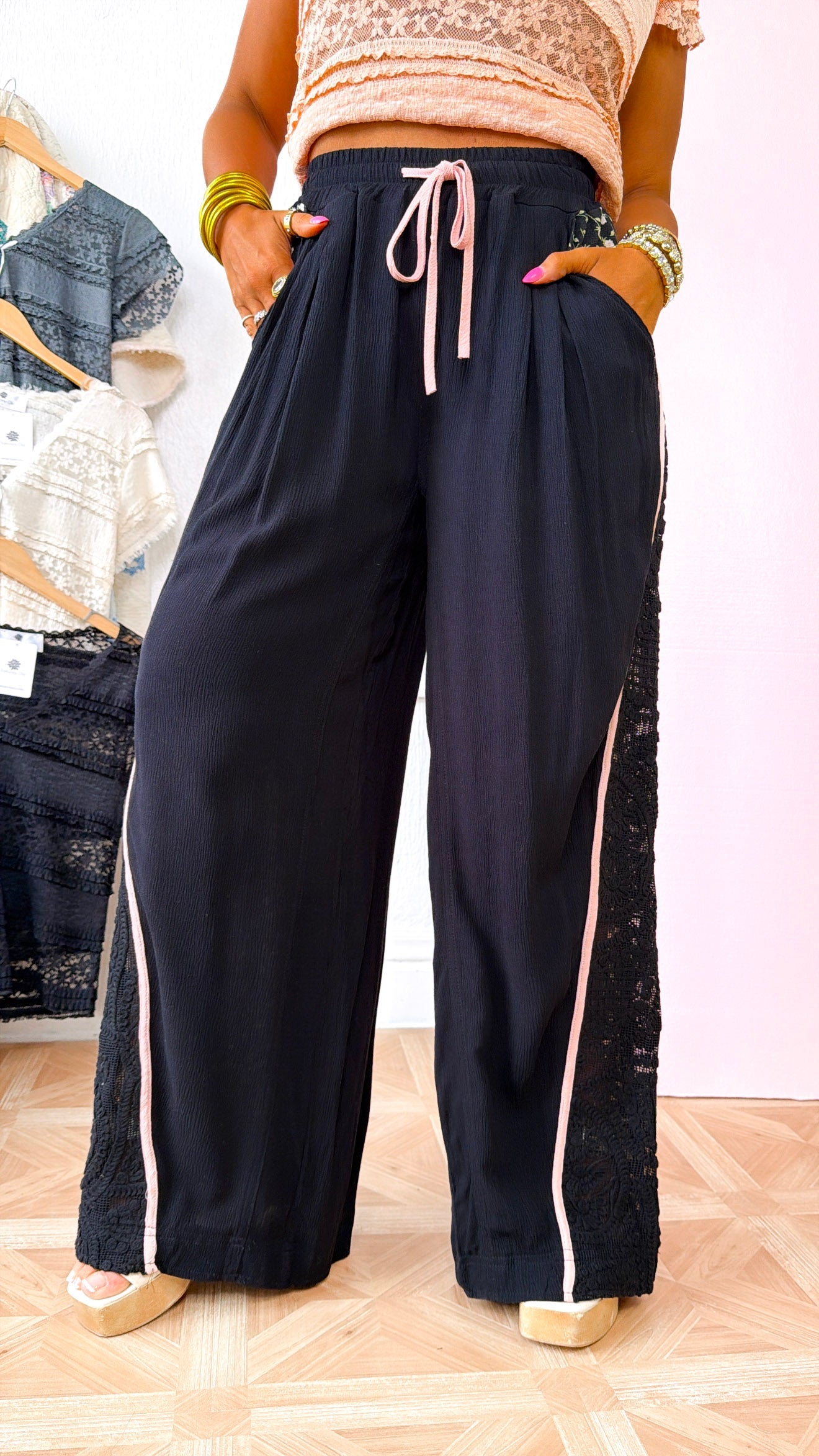 Evening Sol Relaxed Pant, Black