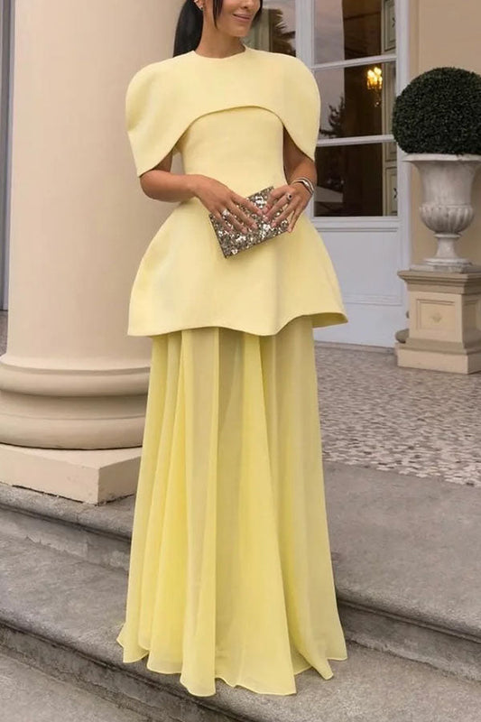 Celeste Capelet Overlay Two-Piece Set