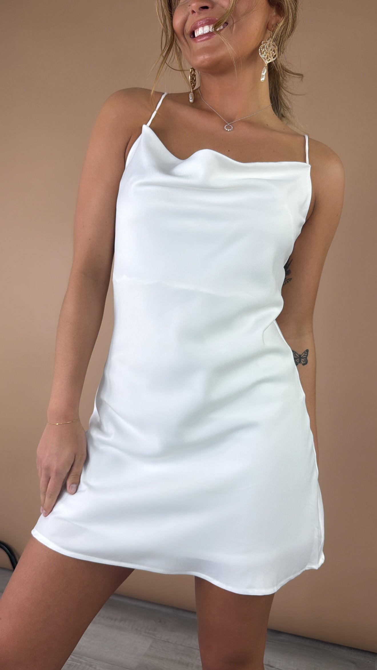 Halo Mini Dress, White