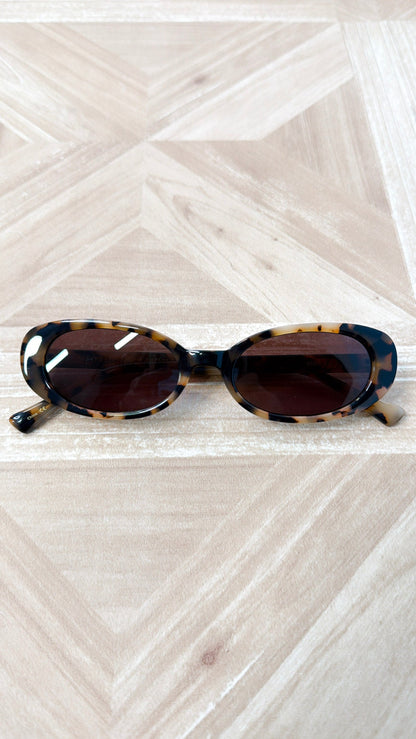 FREYRS: Mimi Acetate Oval Sunglasses