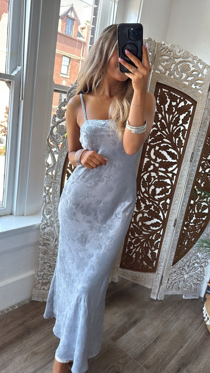Chapel Smoke Midi Dress, Blue Steel