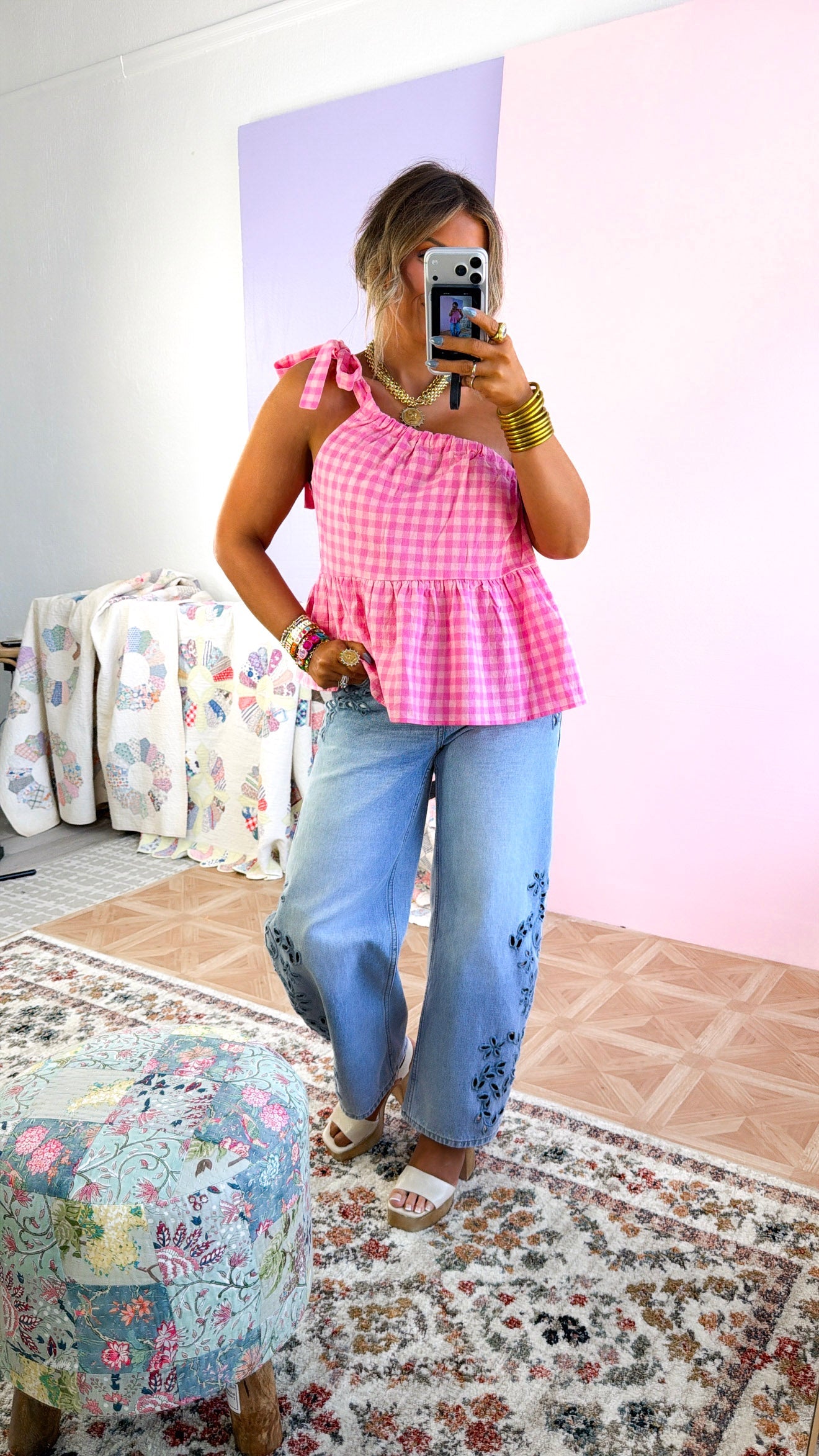 Pink Lemonade One Shoulder Top, Pink