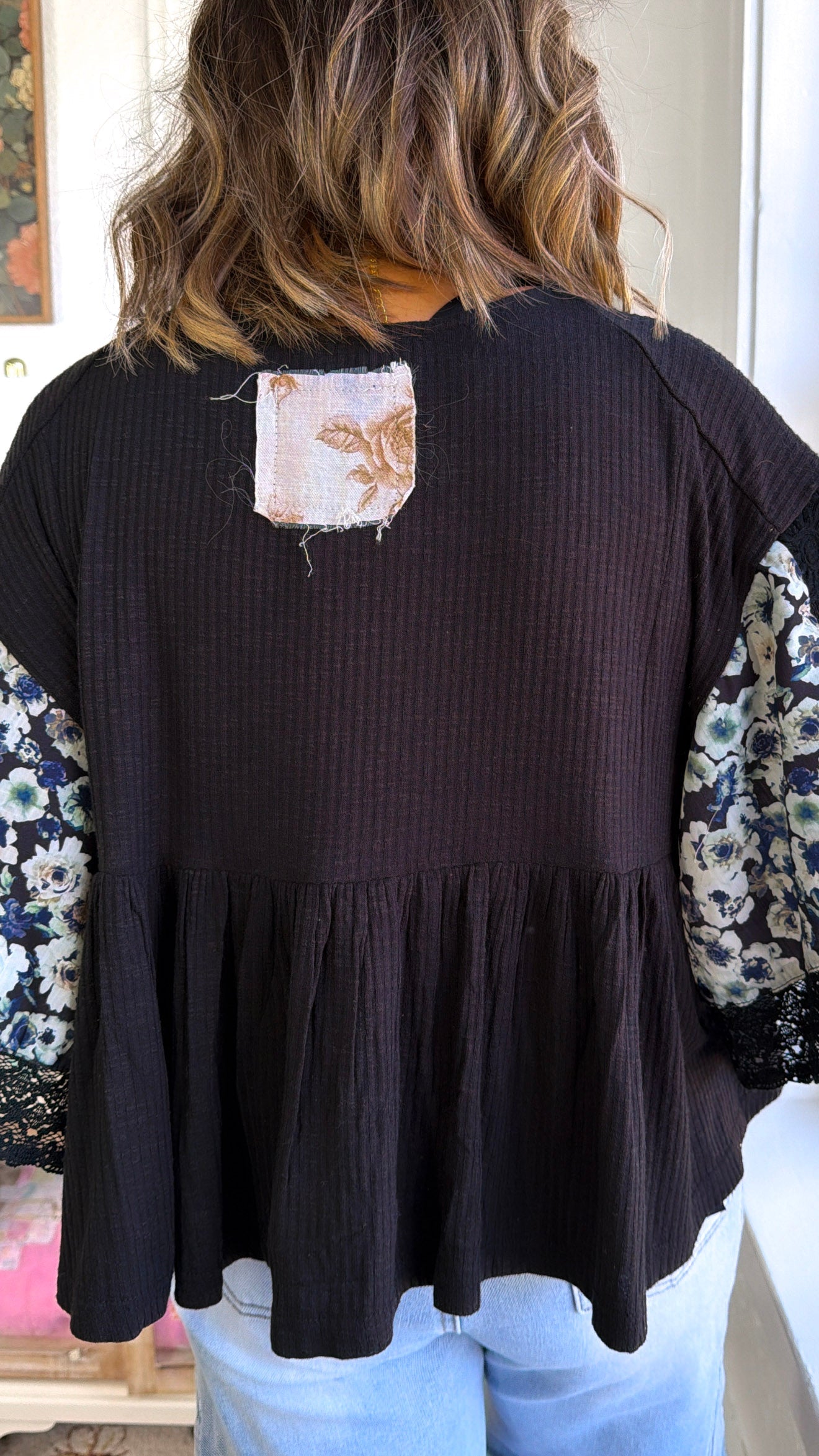 Picnic Day Blouse, Black