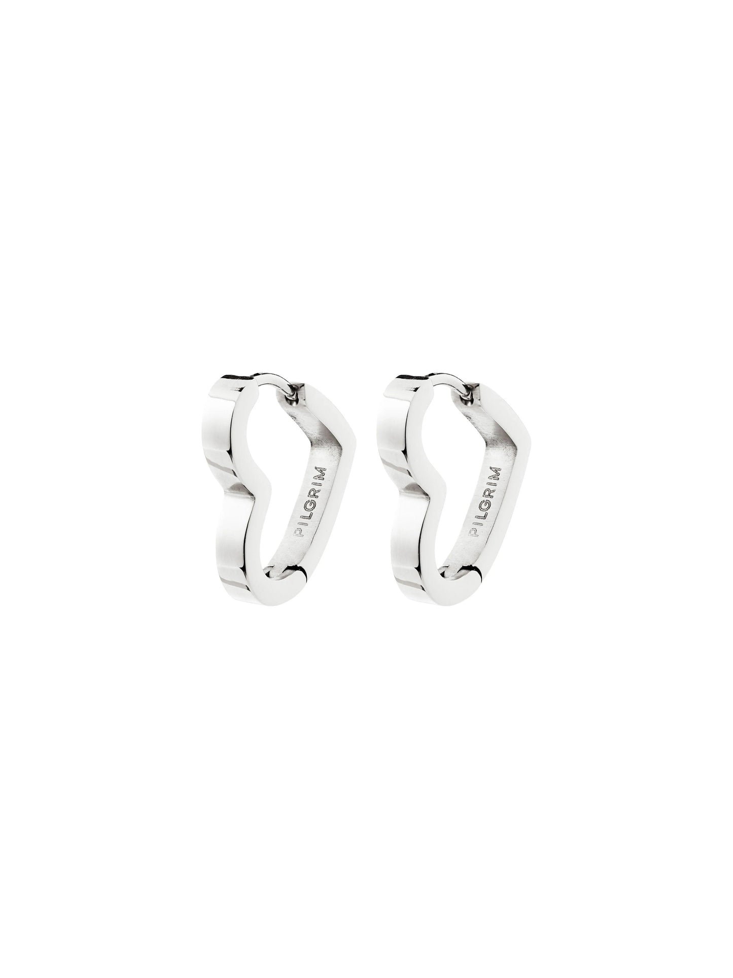 PILGRIM Ivarin Heart Hoop Earring