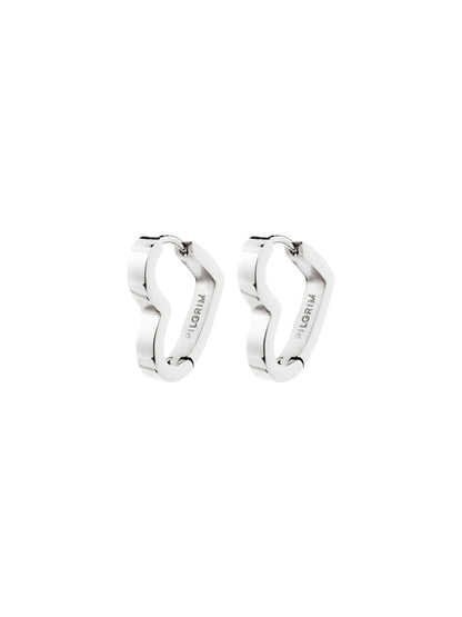 PILGRIM Ivarin Heart Hoop Earring