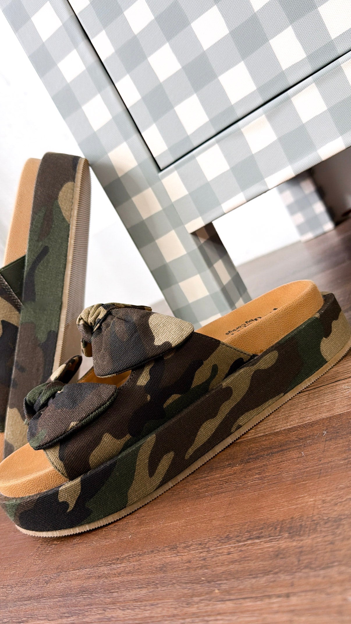 CORKYS: Knotty Slip On Sandals, Camo