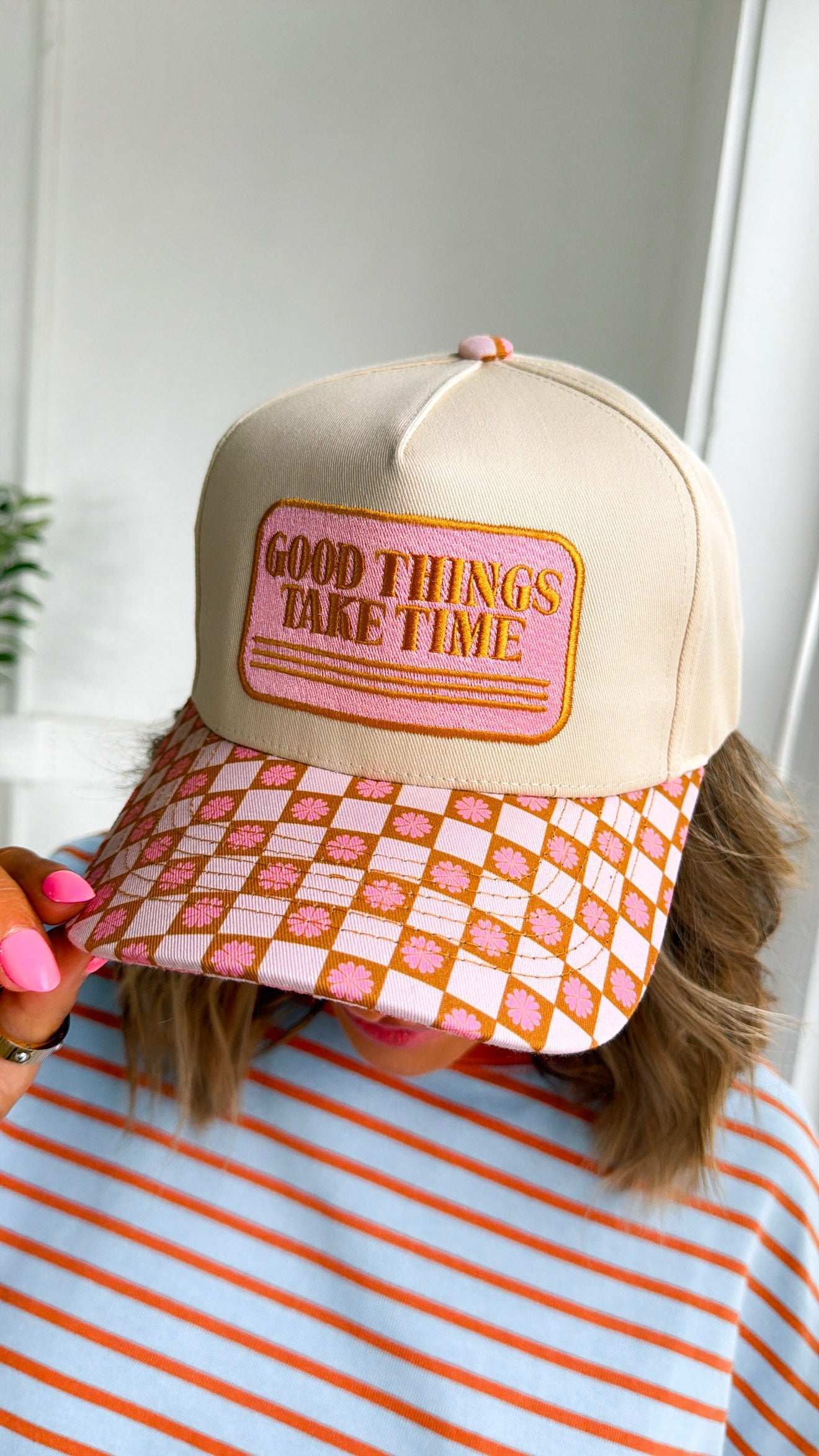 Good Things Take Time Trucker Hat