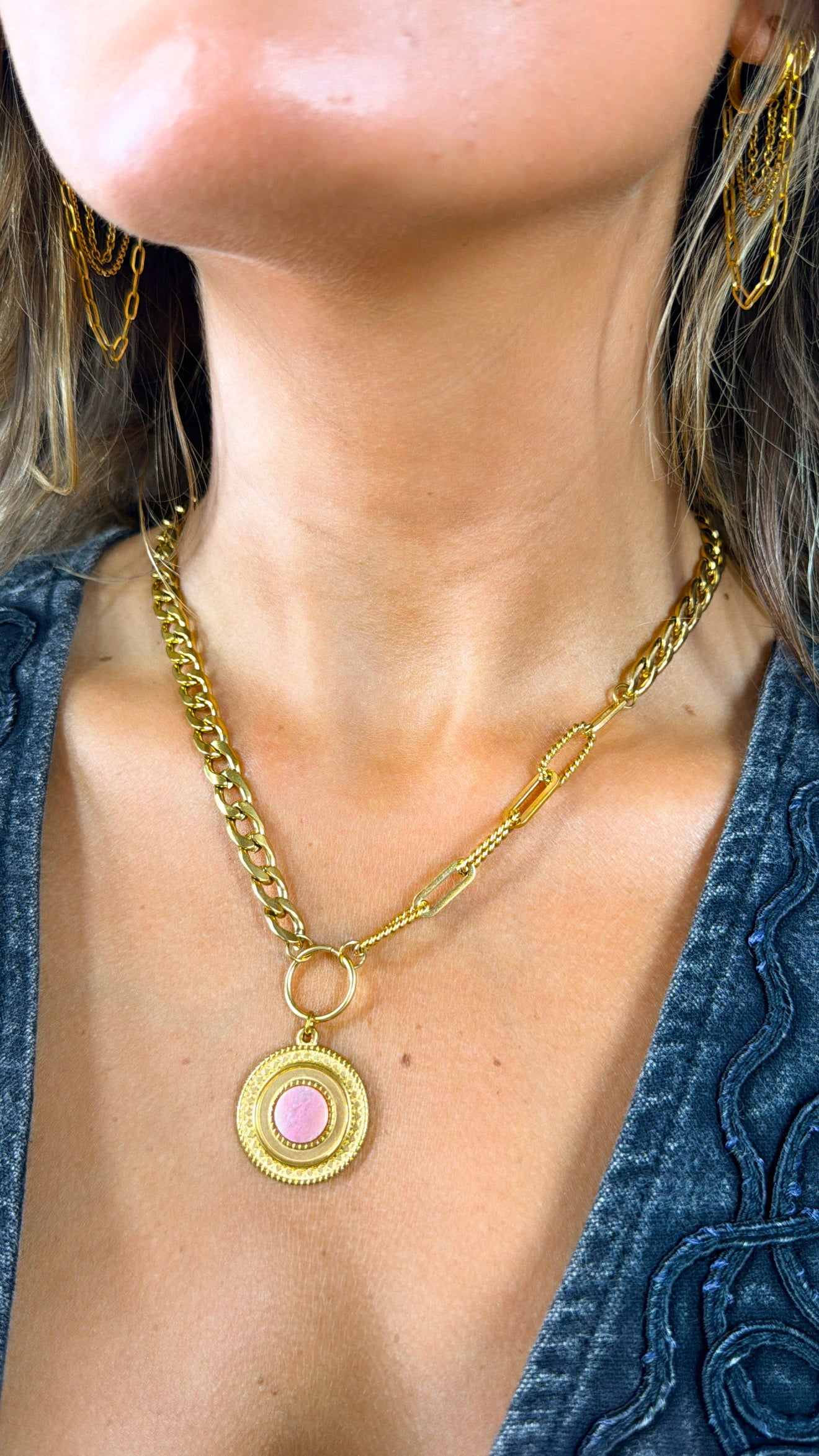Desert Glow Coral Necklace