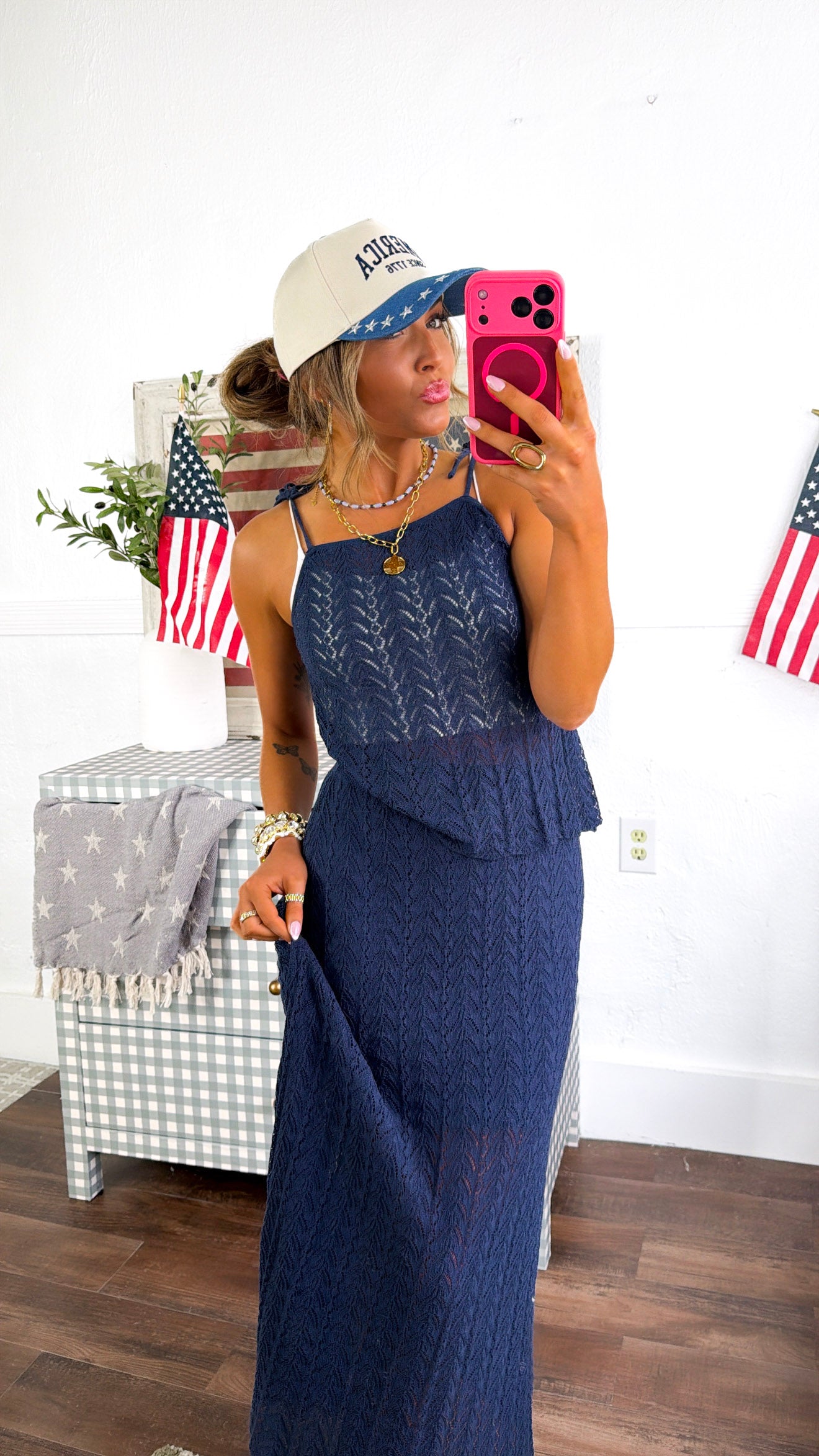 Deep Sea Darling Set, Navy