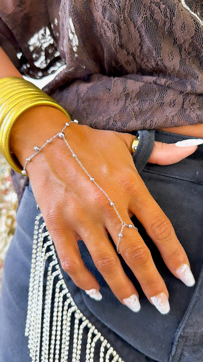 Kylan Hand Chain, Silver