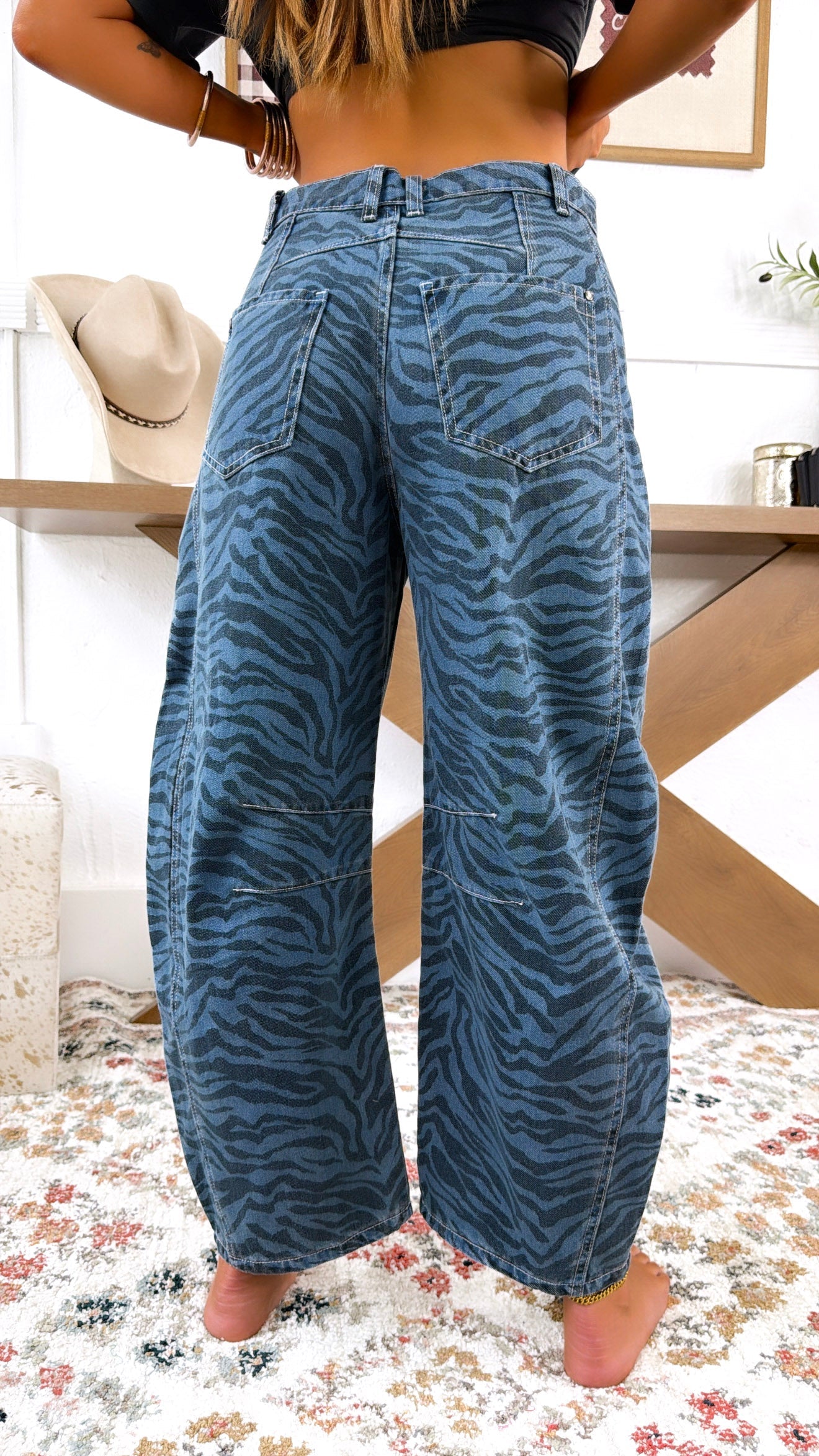 Gallery Girl Barrel Pants, Denim