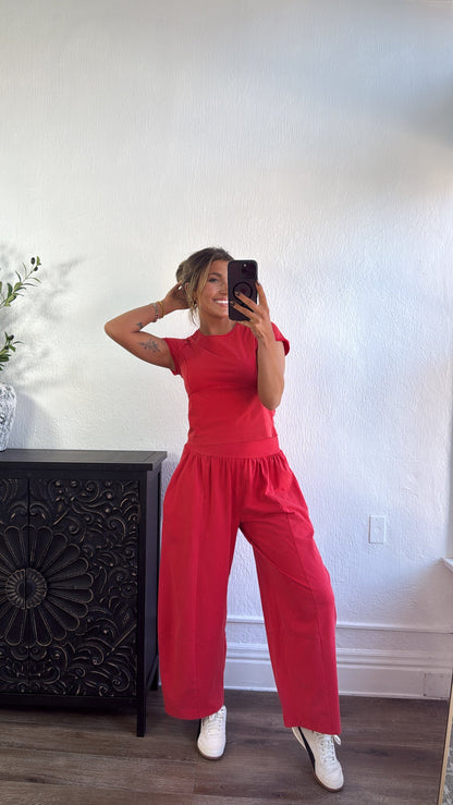 Jetset Lounge Set, Tomato
