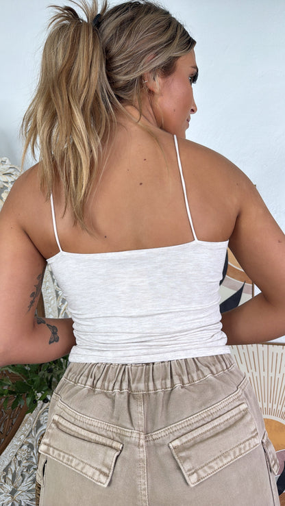 Everyday Essential Spaghetti Strap Cami, Oatmeal