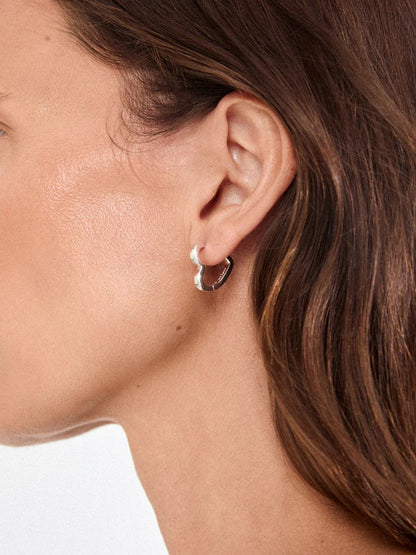 PILGRIM Ivarin Heart Hoop Earring