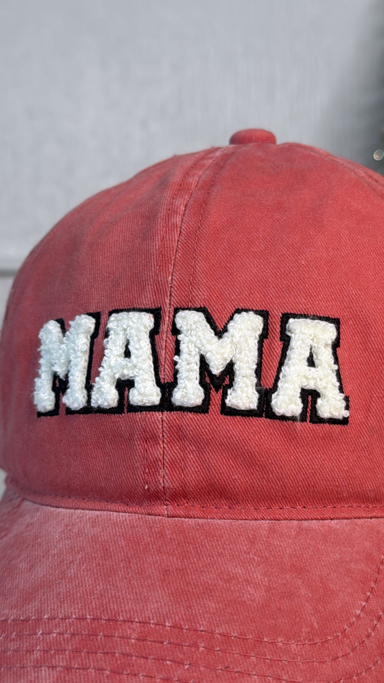 Mama Ball Cap, Faded Red